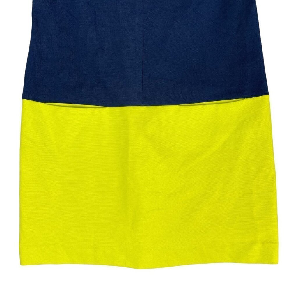 Trina Turk Dress Womens 2 Retro Mod Colorblock Keyhole Ponte Shift Business - Picture 2 of 7